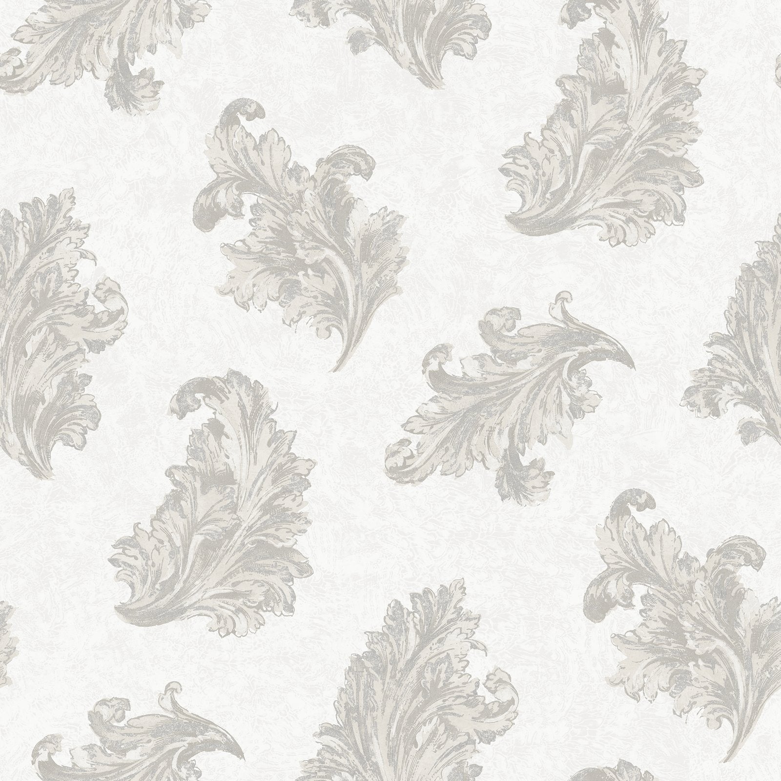 Palazzo Acanthus Wallpaper - Silver Grey - Galerie - G68661 - Premier Wallcovering