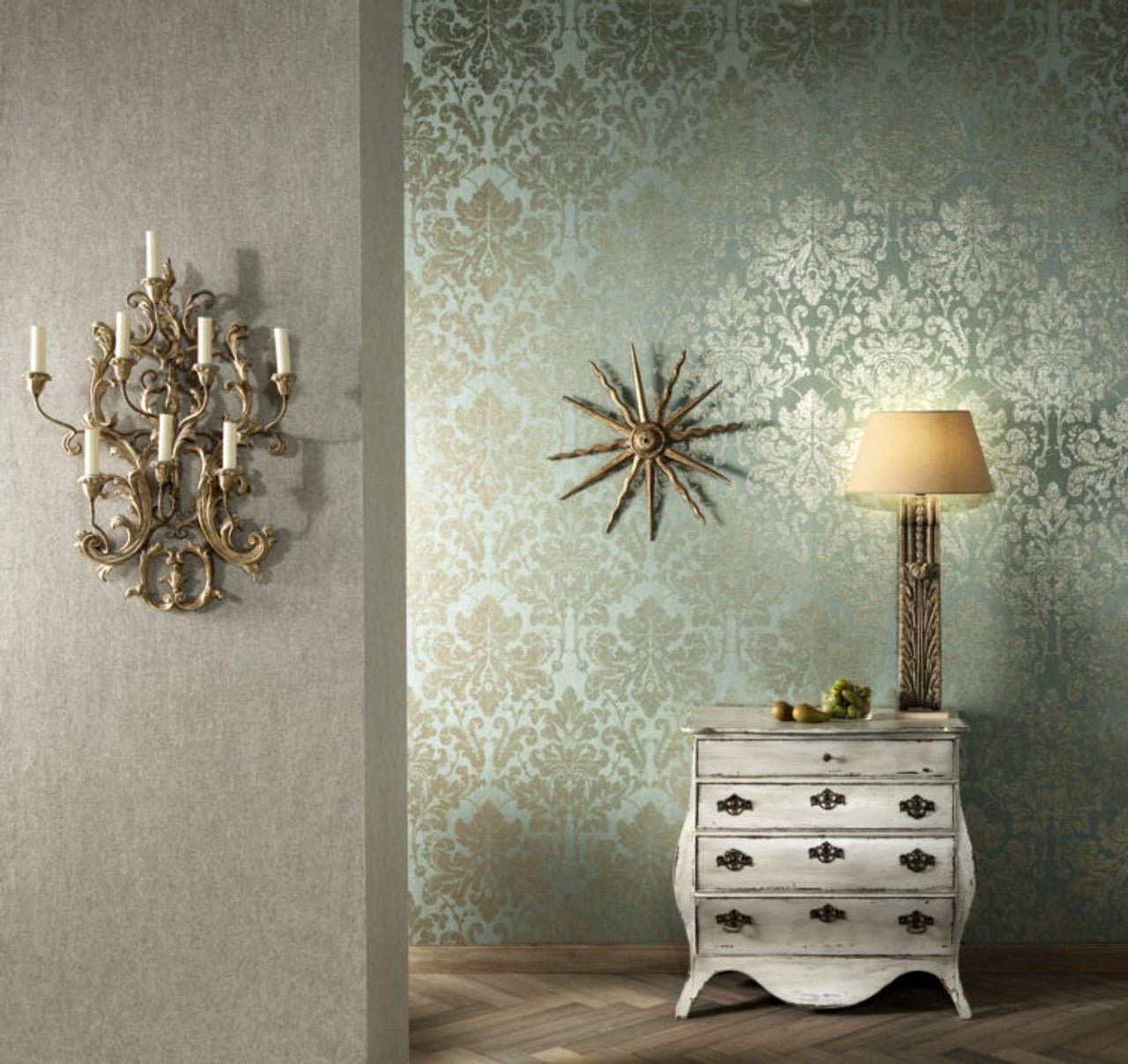 Palazzo Concrete Texture Wallpaper - Copper - Omexco - PAL4042 - Premier Wallcovering