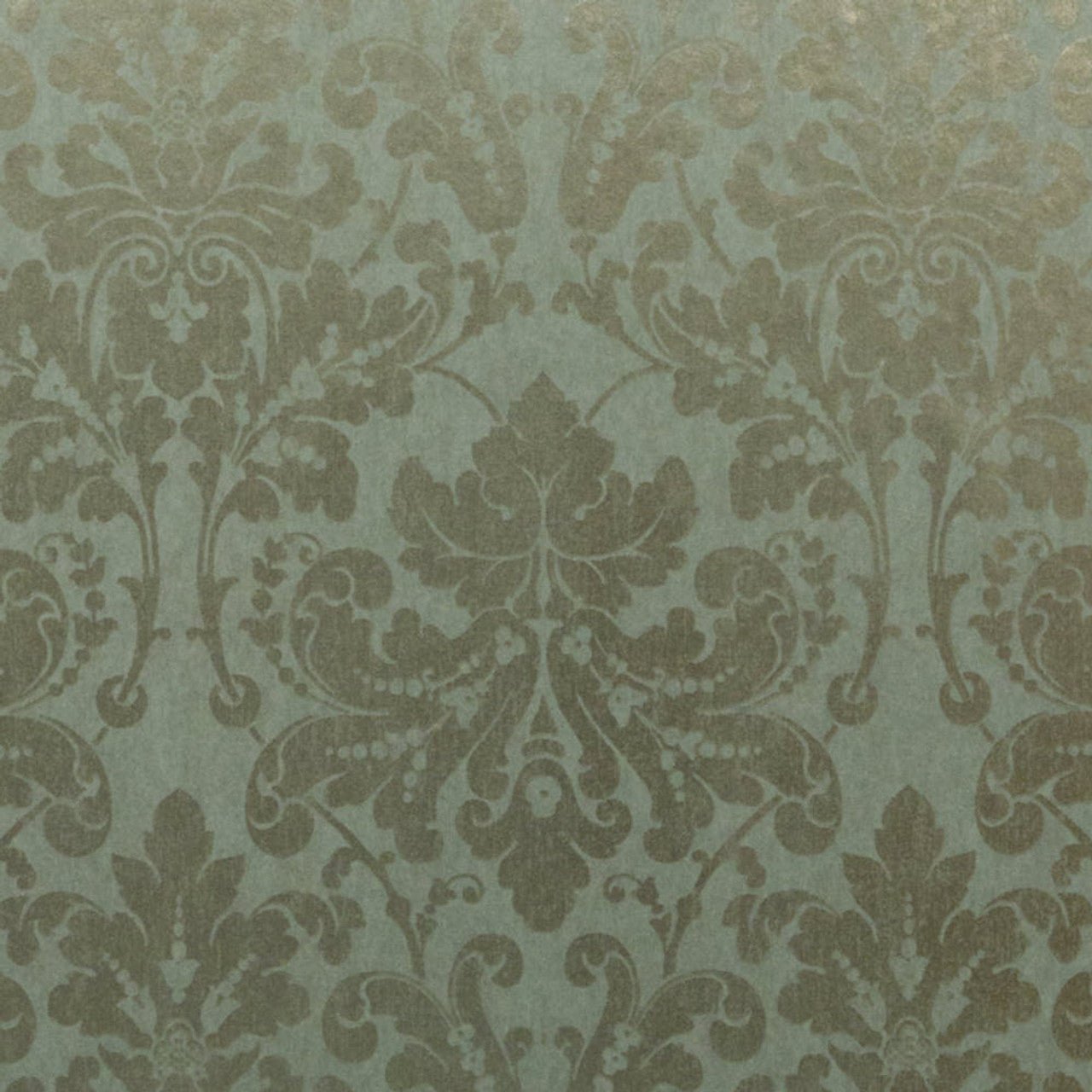 Palazzo Damask Wallpaper - Green - Omexco - PAL1057 - Premier Wallcovering