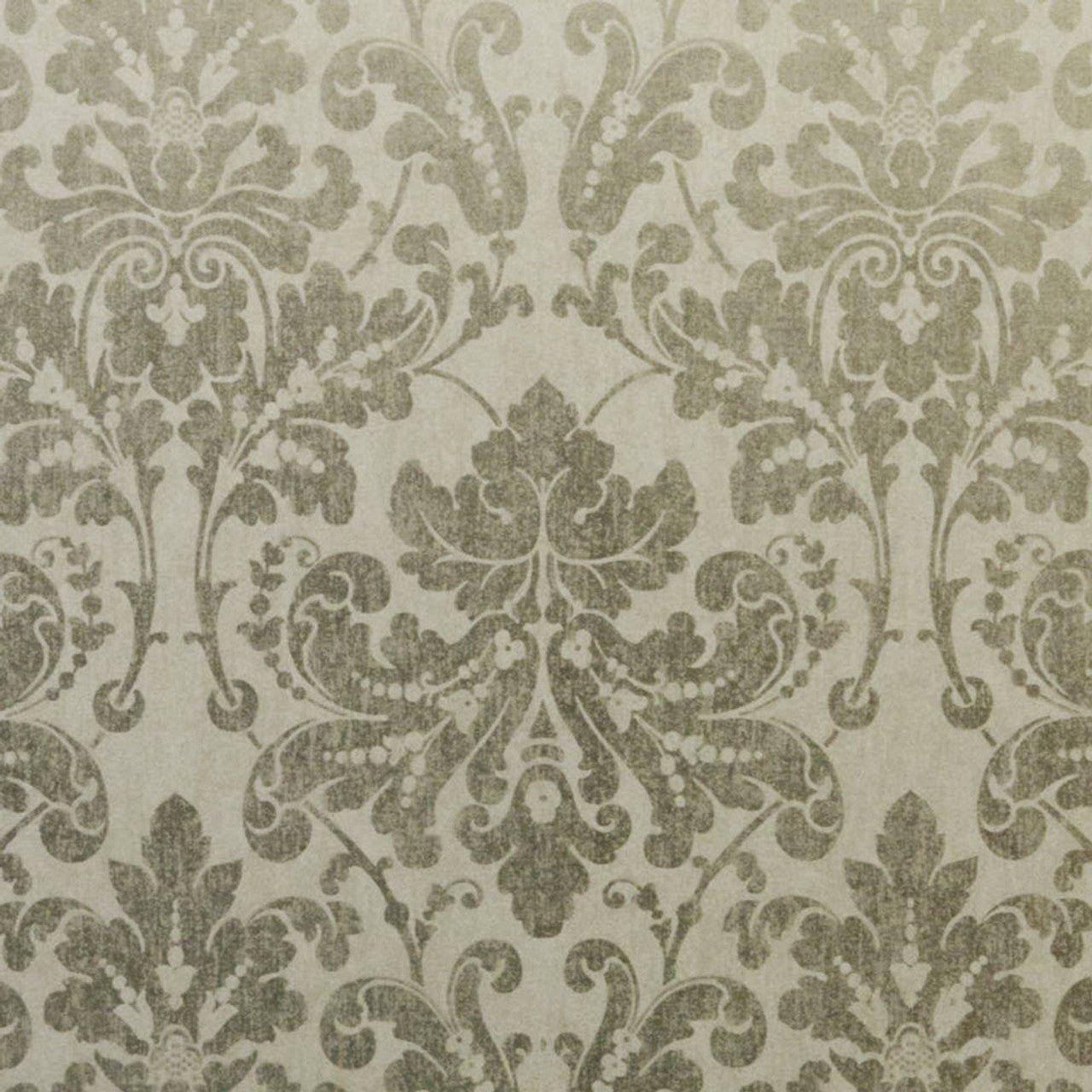 Palazzo Damask Wallpaper - Cream and Grey - Omexco - PAL1037 - Premier Wallcovering