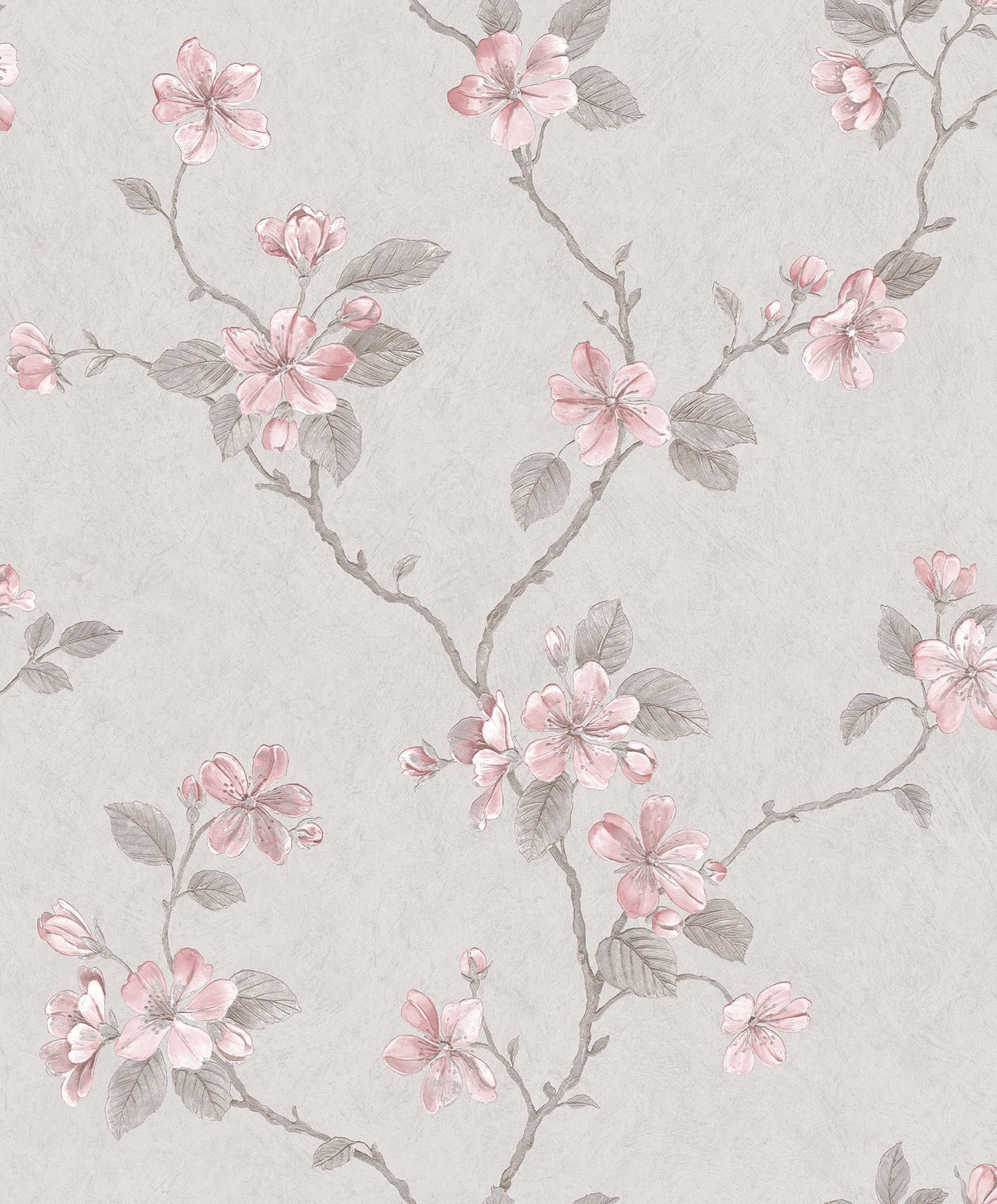 Palazzo Floral Bushes Wallpaper - Pink / Grey - Galerie - G67614 - Premier Wallcovering