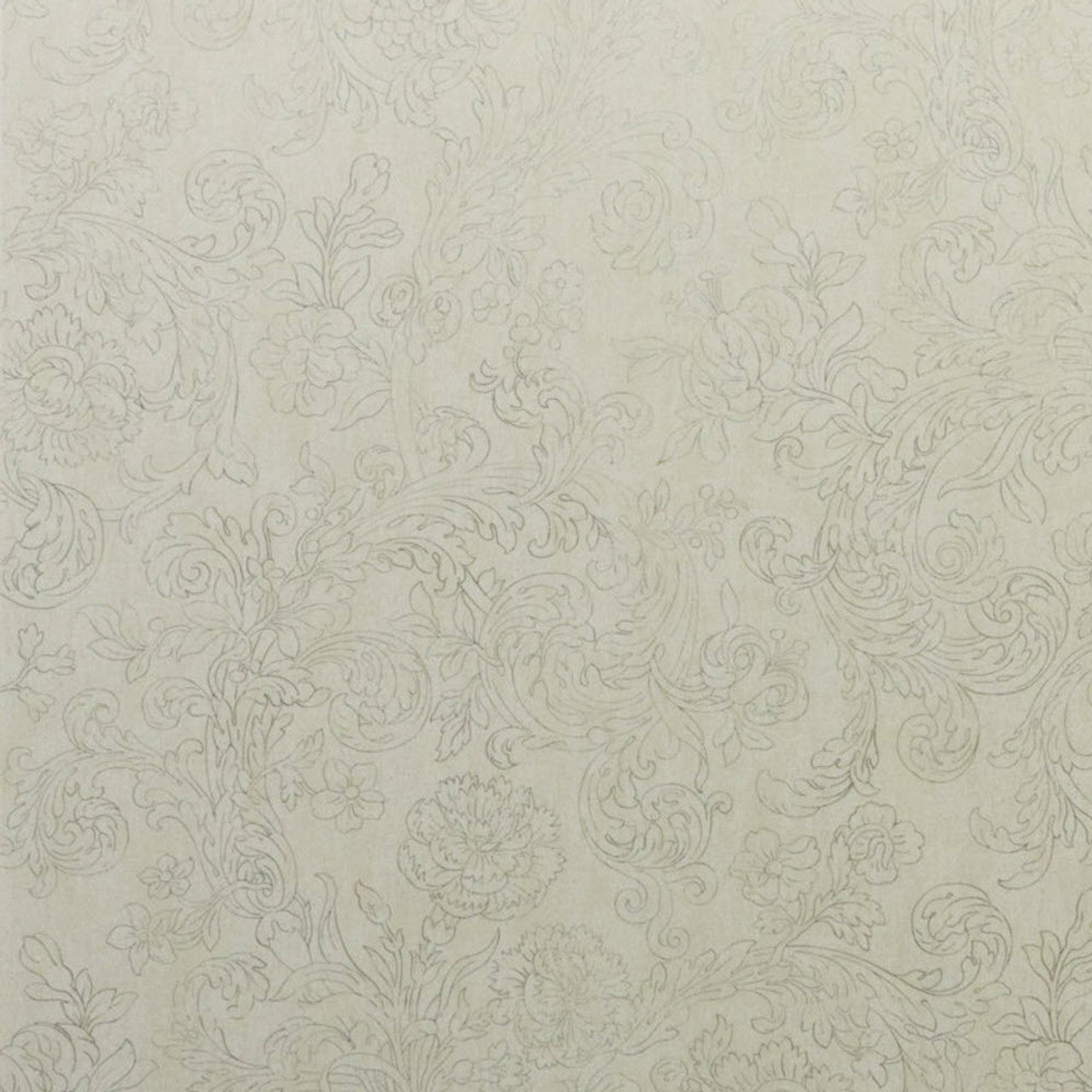 Palazzo Floral Wallpaper - Silver - Omexco - PAL3019 - Premier Wallcovering