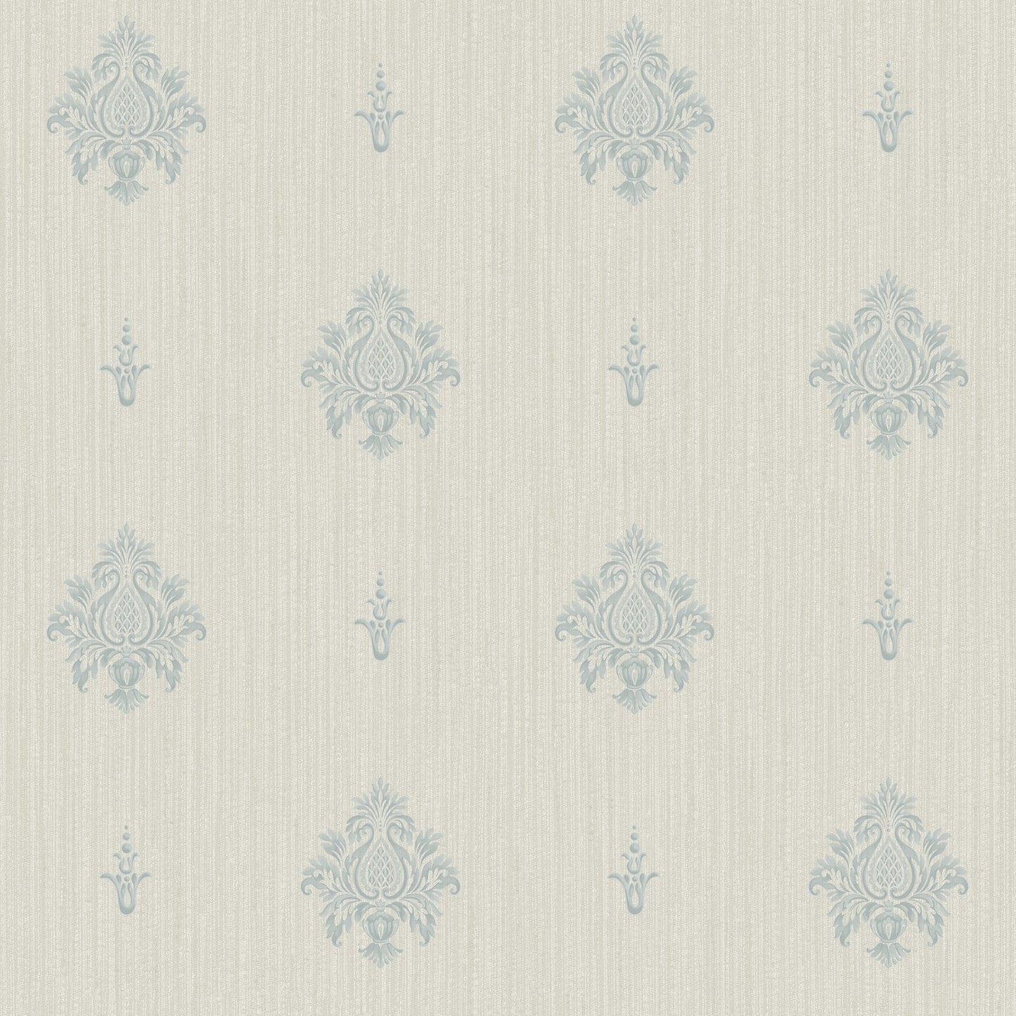 Palazzo Italian Motif Wallpaper - Blue / Silver Grey - Galerie - G68665 - Premier Wallcovering