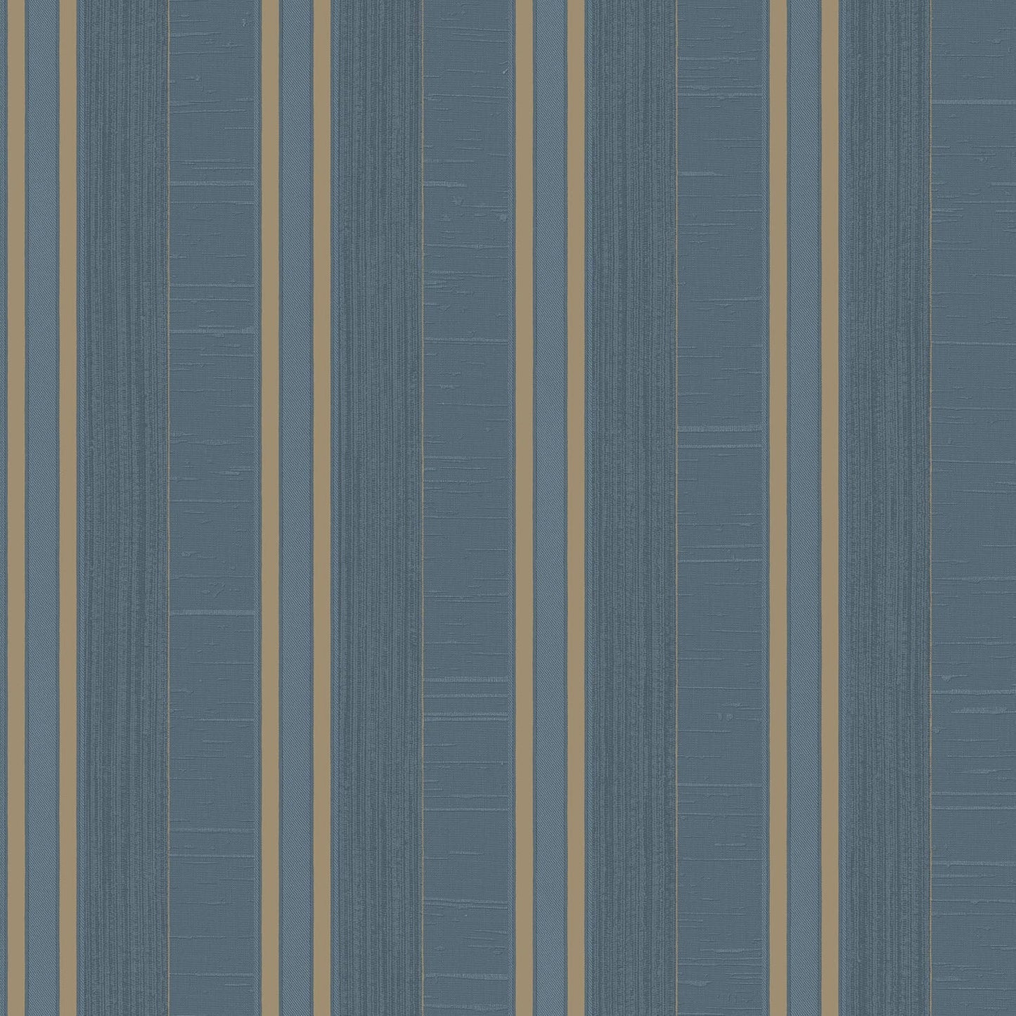 Palazzo Striped Wallpaper - Dark Blue / Bronze - Galerie - G67628 - Premier Wallcovering