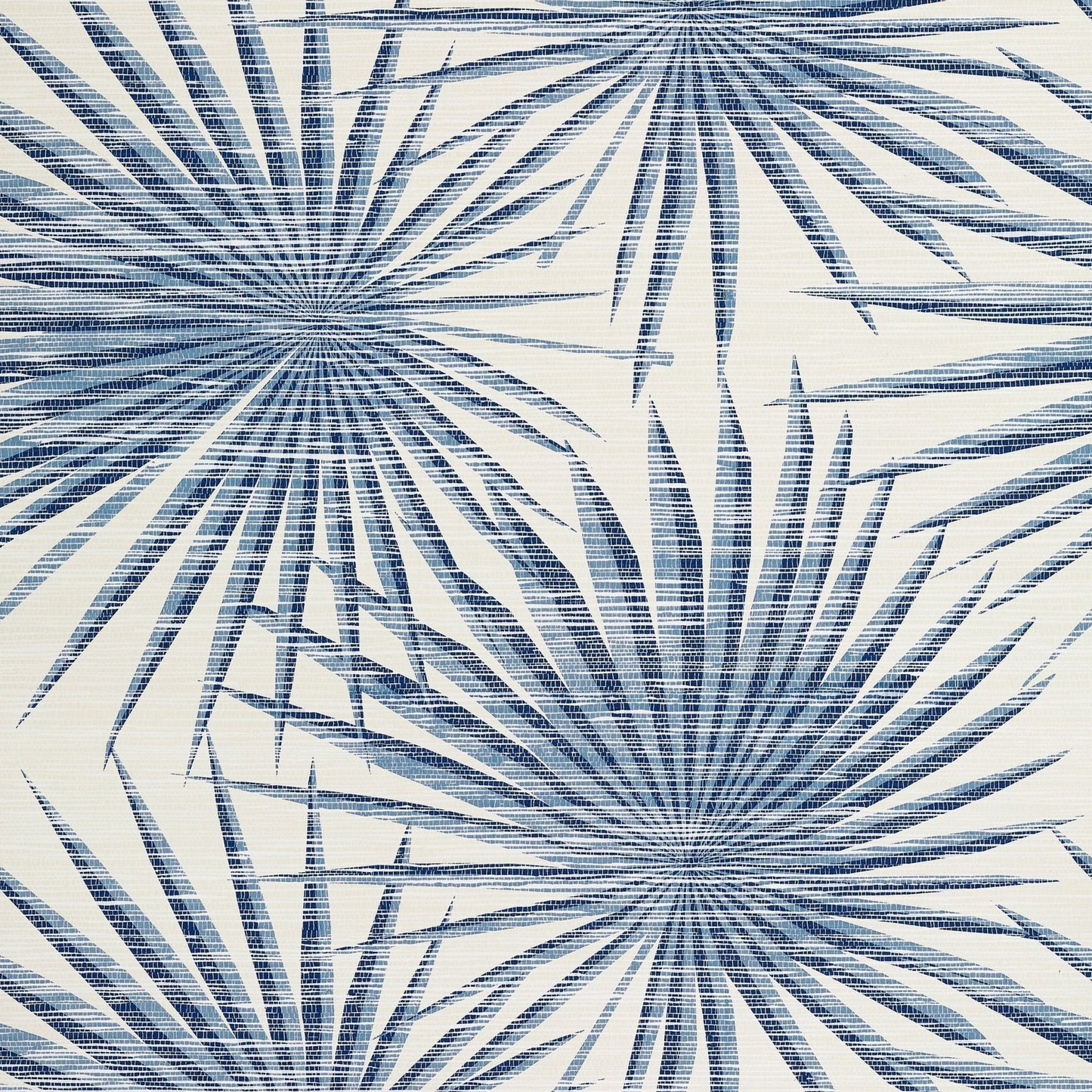 Palm Frond Wallpaper - Navy & White - Thibaut - T10144 - Premier Wallcovering