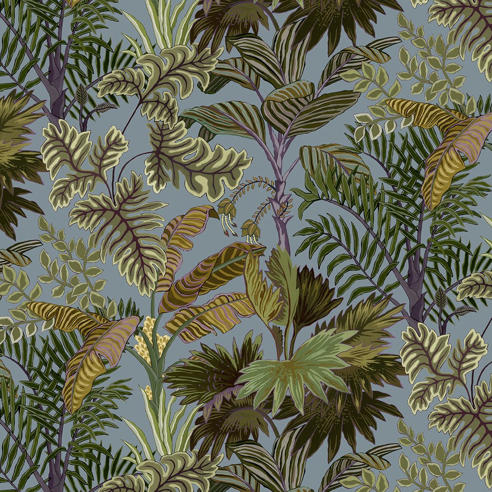 Palm Grove Wallpaper - Dusk and Verdigris - Josephine Munsey - JMW-101301 - Premier Wallcovering