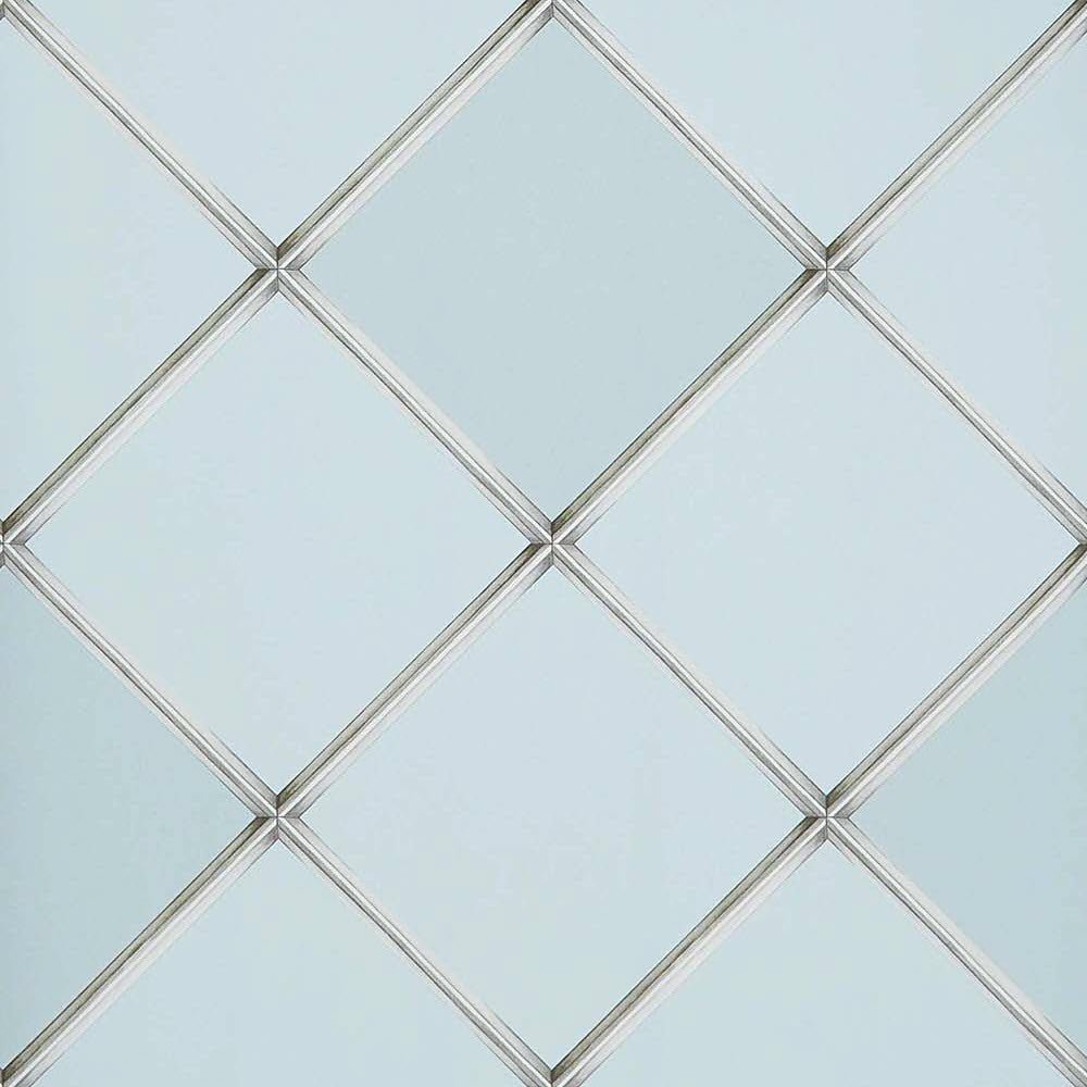 Palm House Trellis Wallpaper - Sky - Osborne & Little - W7451-02 - Premier Wallcovering