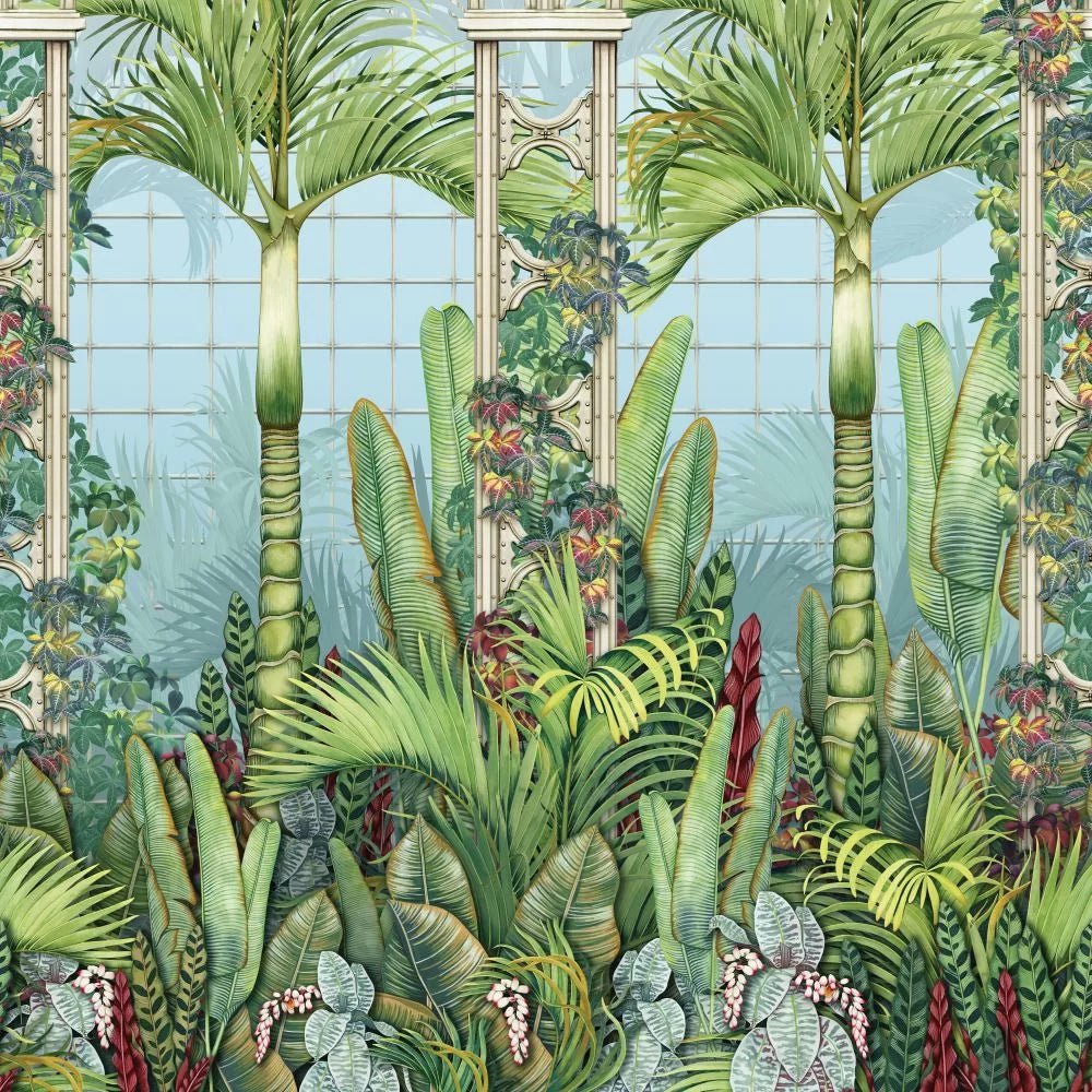 Palm House Wallpaper - Leaf Green - Osborne & Little - W7452-01 - Premier Wallcovering