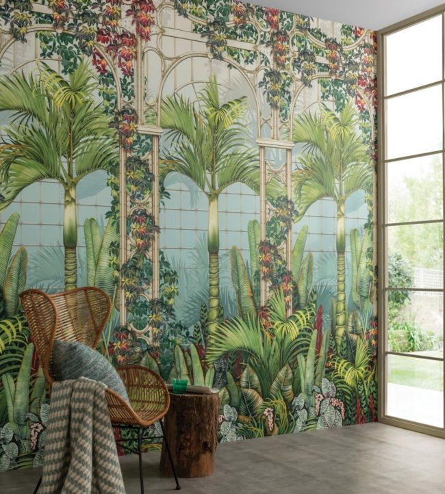 Palm House Wallpaper - Sky - Osborne & Little - W7452-02 - Premier Wallcovering
