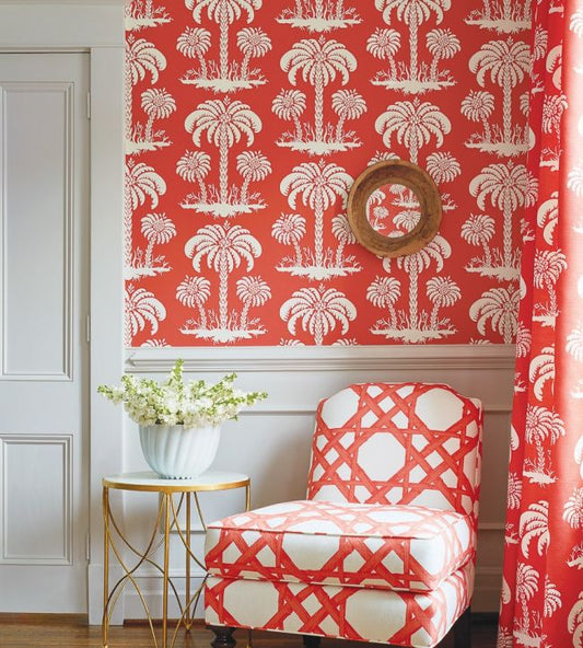 Palm Island Wallpaper - Yellow - Thibaut - T13148 - Premier Wallcovering