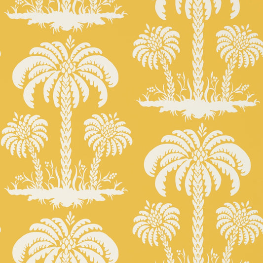 Palm Island Wallpaper - Yellow - Thibaut - T13148 - Premier Wallcovering