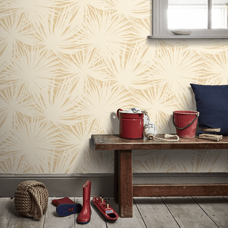Palm Silhouette Wallpaper - Peanut - Ohpopsi - LBK50128W - Premier Wallcovering