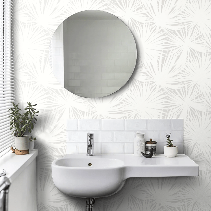 Palm Silhouette Wallpaper - Cloud - Ohpopsi - LBK50111W - Premier Wallcovering
