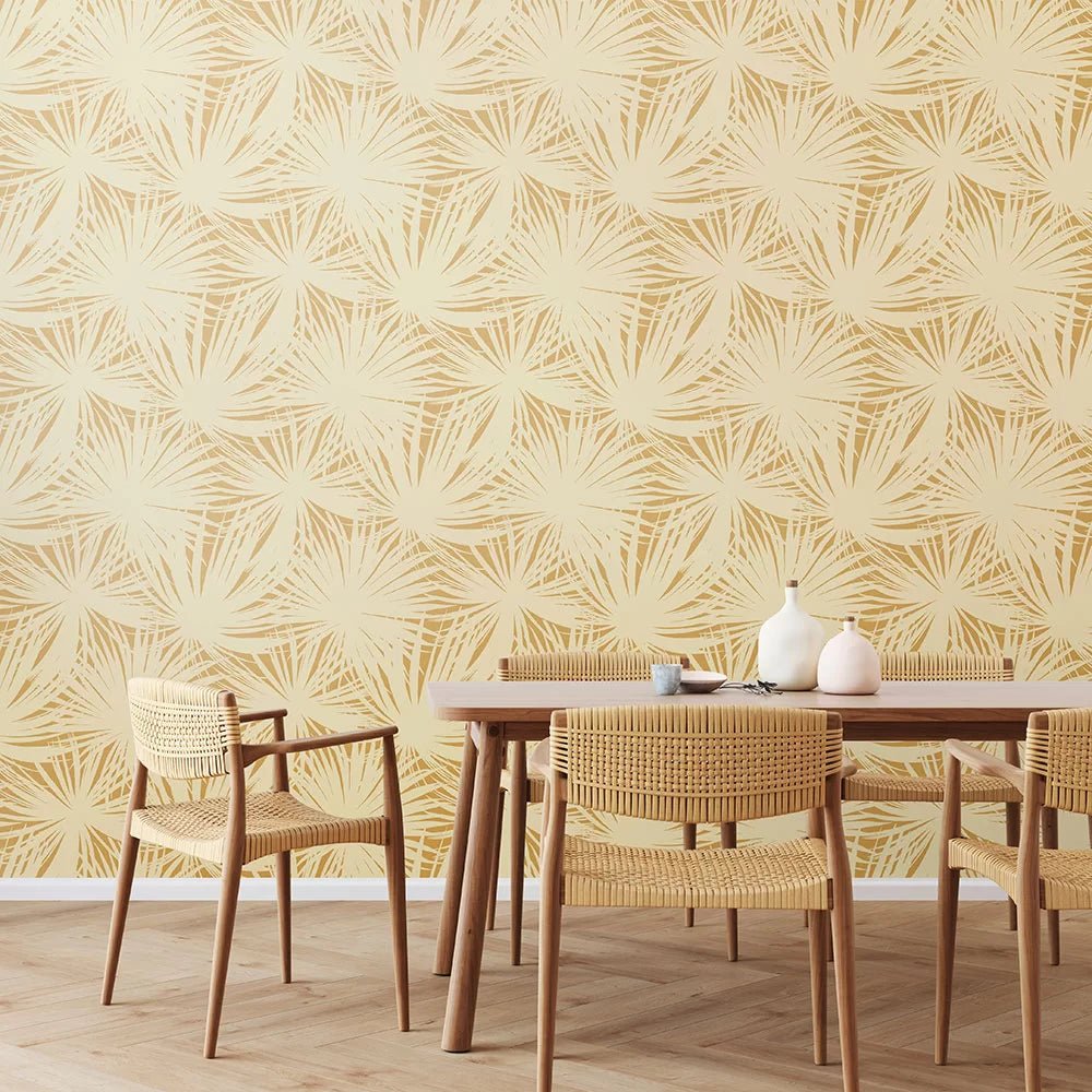 Palm Silhouette Wallpaper - Peanut - Ohpopsi - LBK50128W - Premier Wallcovering