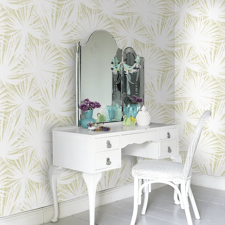 Palm Silhouette Wallpaper - Moss - Ohpopsi - LBK50146W - Premier Wallcovering