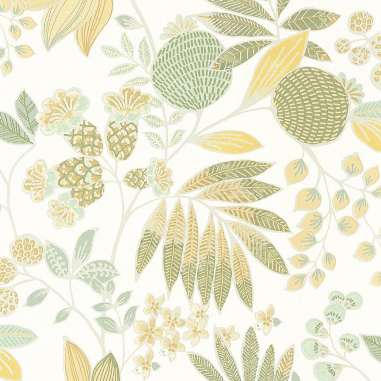 Palm Springs California Wallpaper - Vert Cactus - Casadeco - 88807171 - Premier Wallcovering