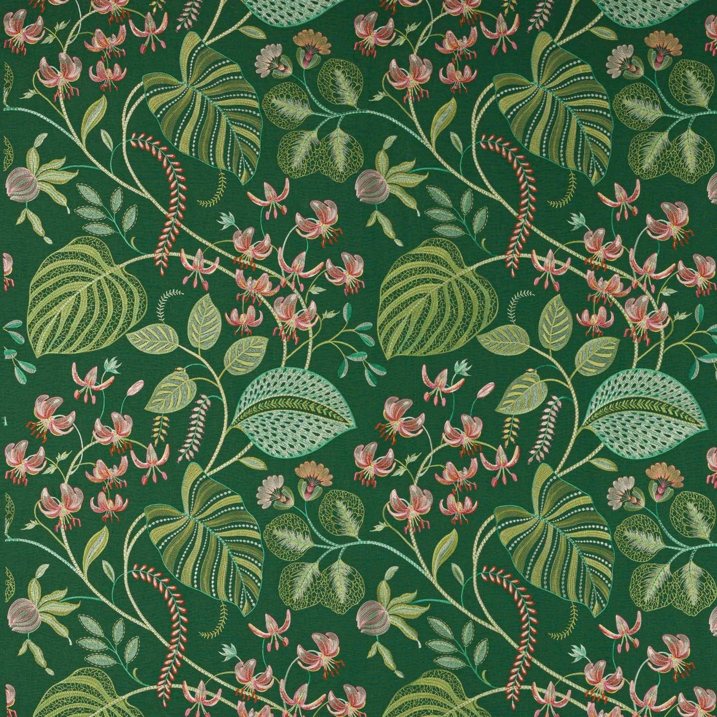 Palmaria Fabric - Emeraude - Manuel Canovas - M4124-02 - Premier Wallcovering