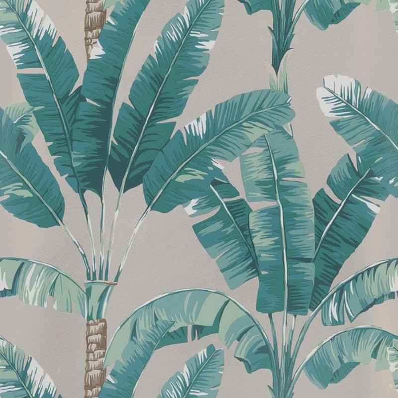 Palmaria Wallpaper - Gilver/Mint - Osborne & Little - W7210-01 - Premier Wallcovering