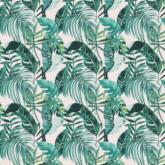 Palmera Wallpaper - Turquoise - Ohpopsi - WLD53101W - Premier Wallcovering