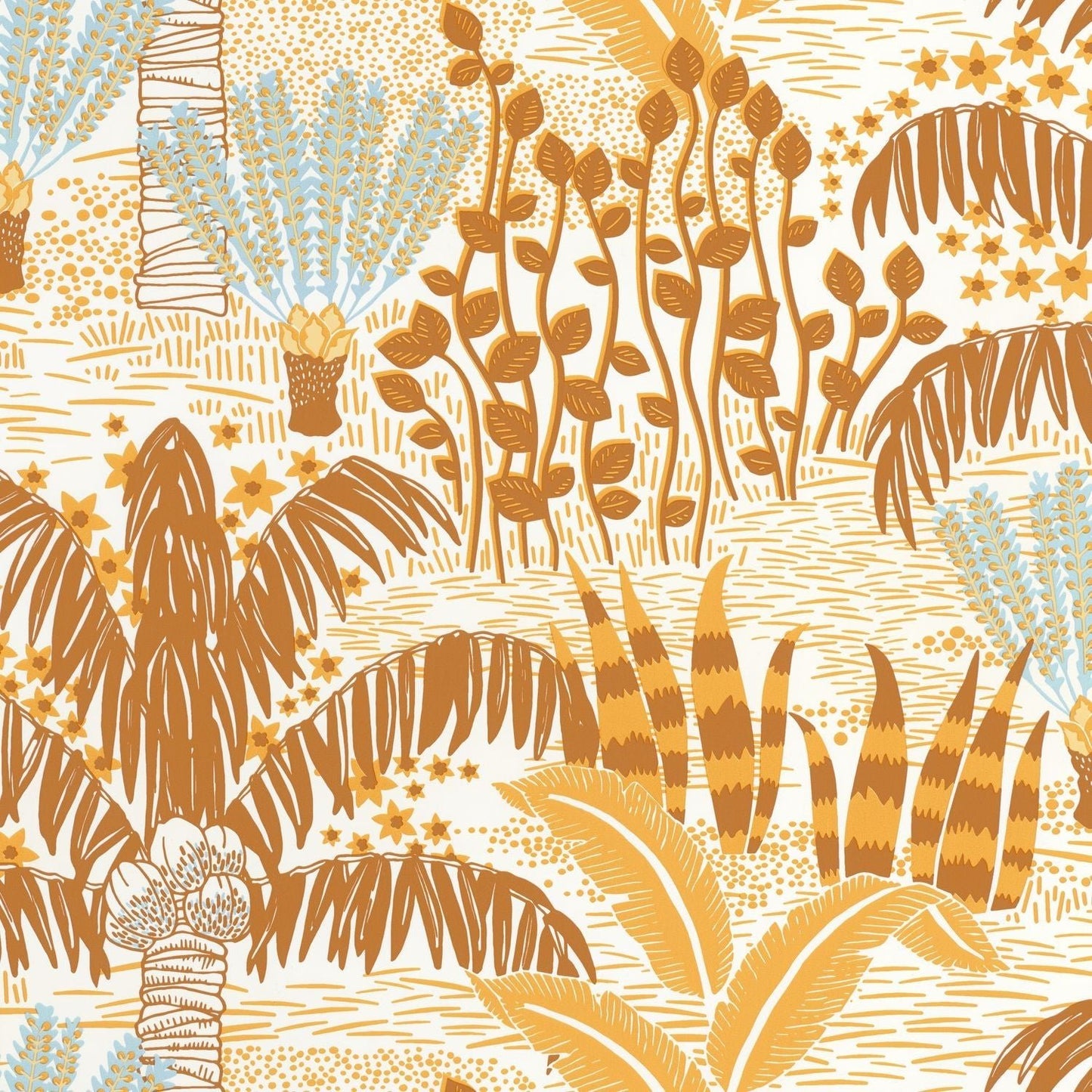 Palmeraie Wallpaper - Safran - Caselio - 103692060 - Premier Wallcovering