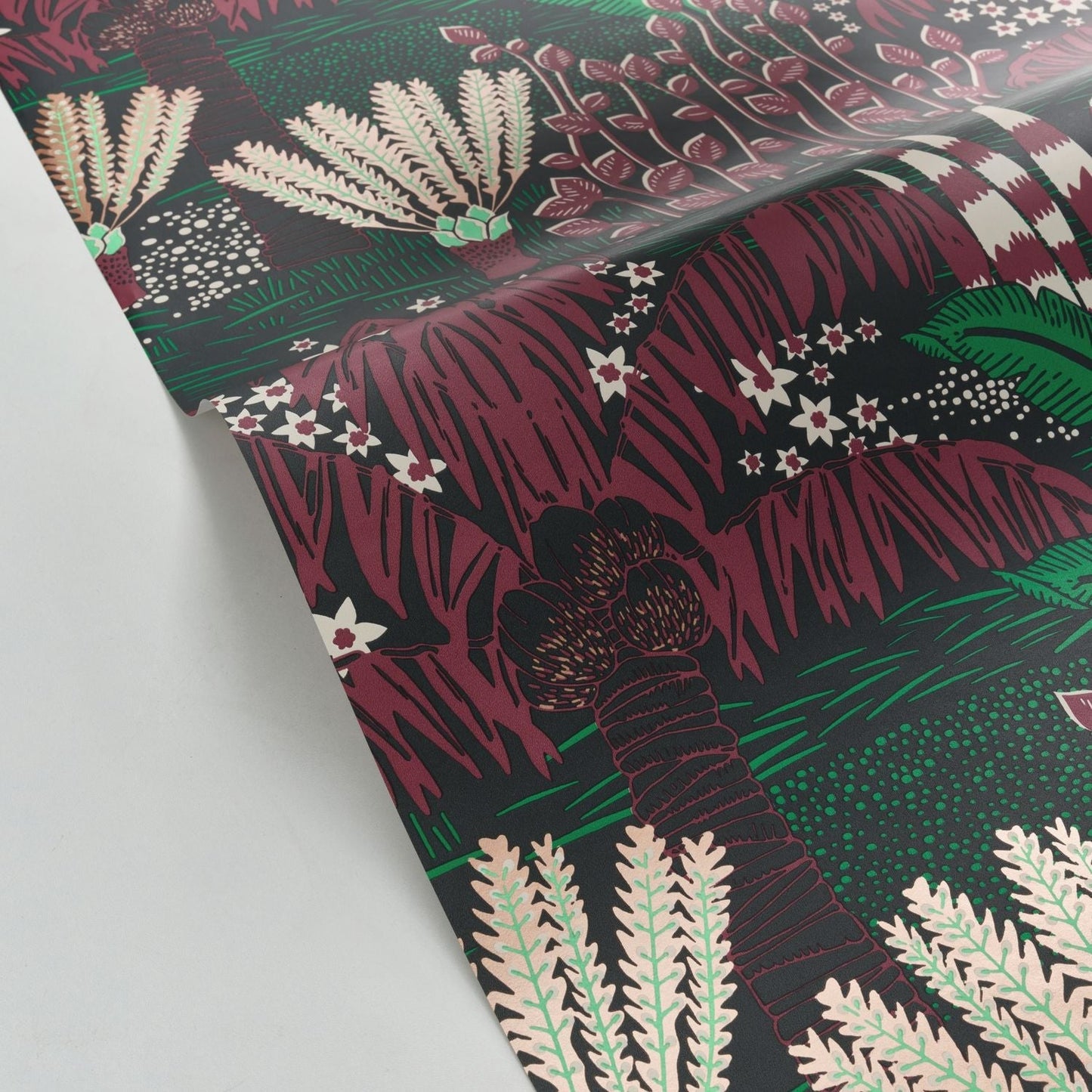 Palmeraie Wallpaper - Bordeaux - Caselio - 103699080 - Premier Wallcovering