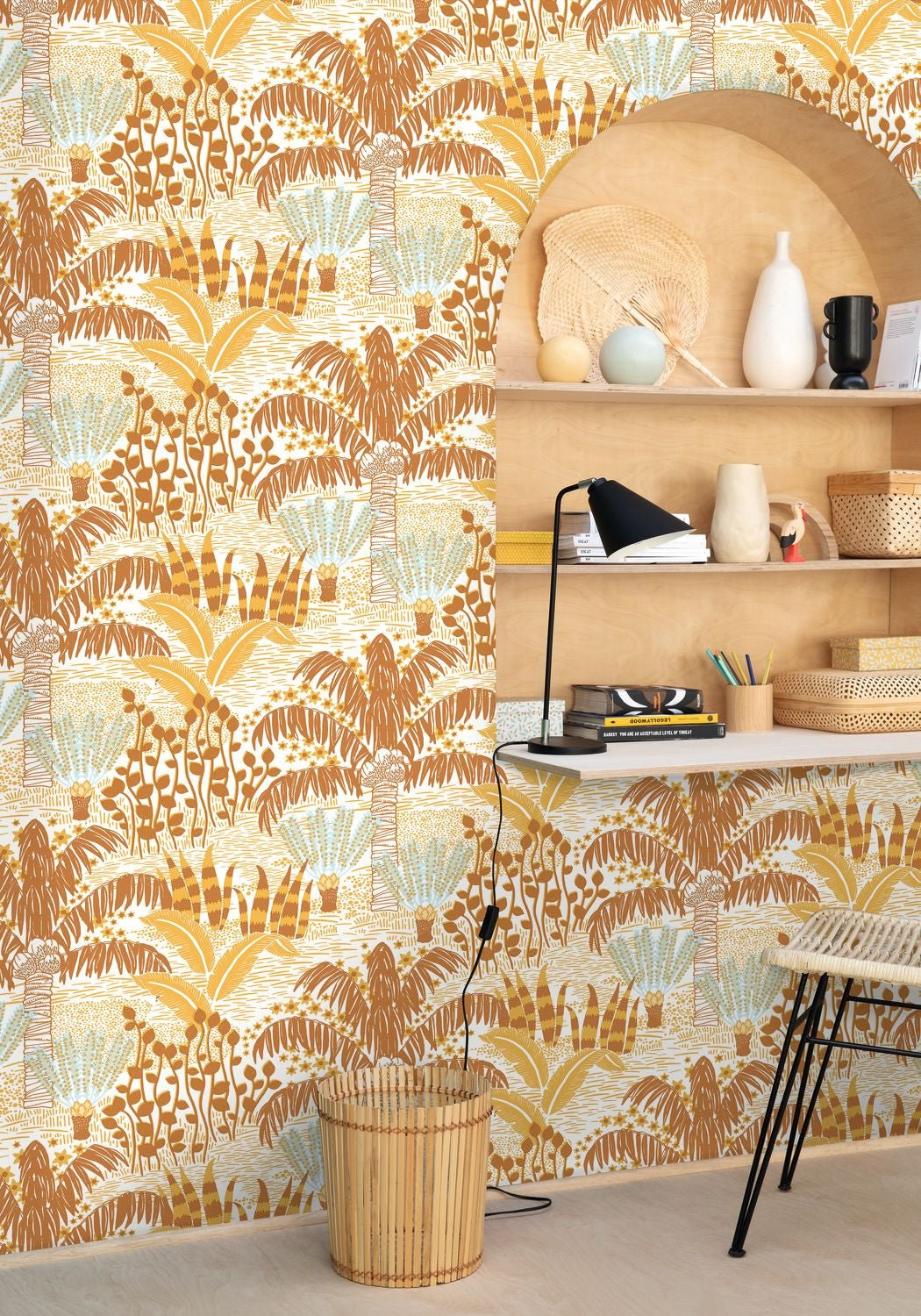 Palmeraie Wallpaper - Safran - Caselio - 103692060 - Premier Wallcovering