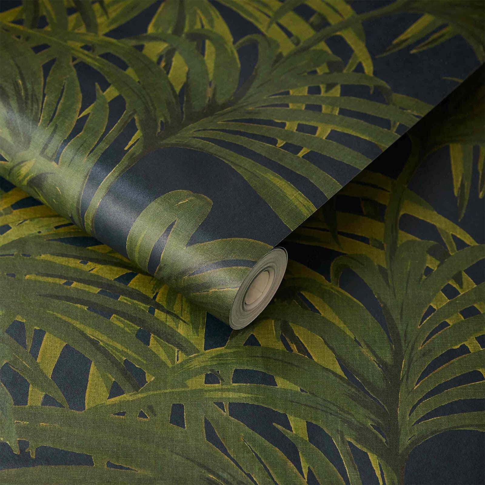 Palmeral Wallpaper - Midnight / Green - House of Hackney - 1 - WA - PAL - DI - M&G - XXX - Premier Wallcovering