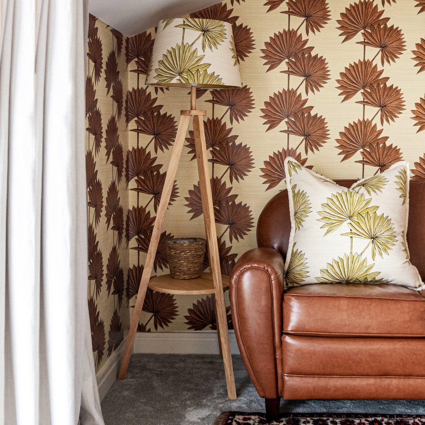 Palmetto Wallpaper - Caramel - Wear The Walls - PACB894170 - Premier Wallcovering