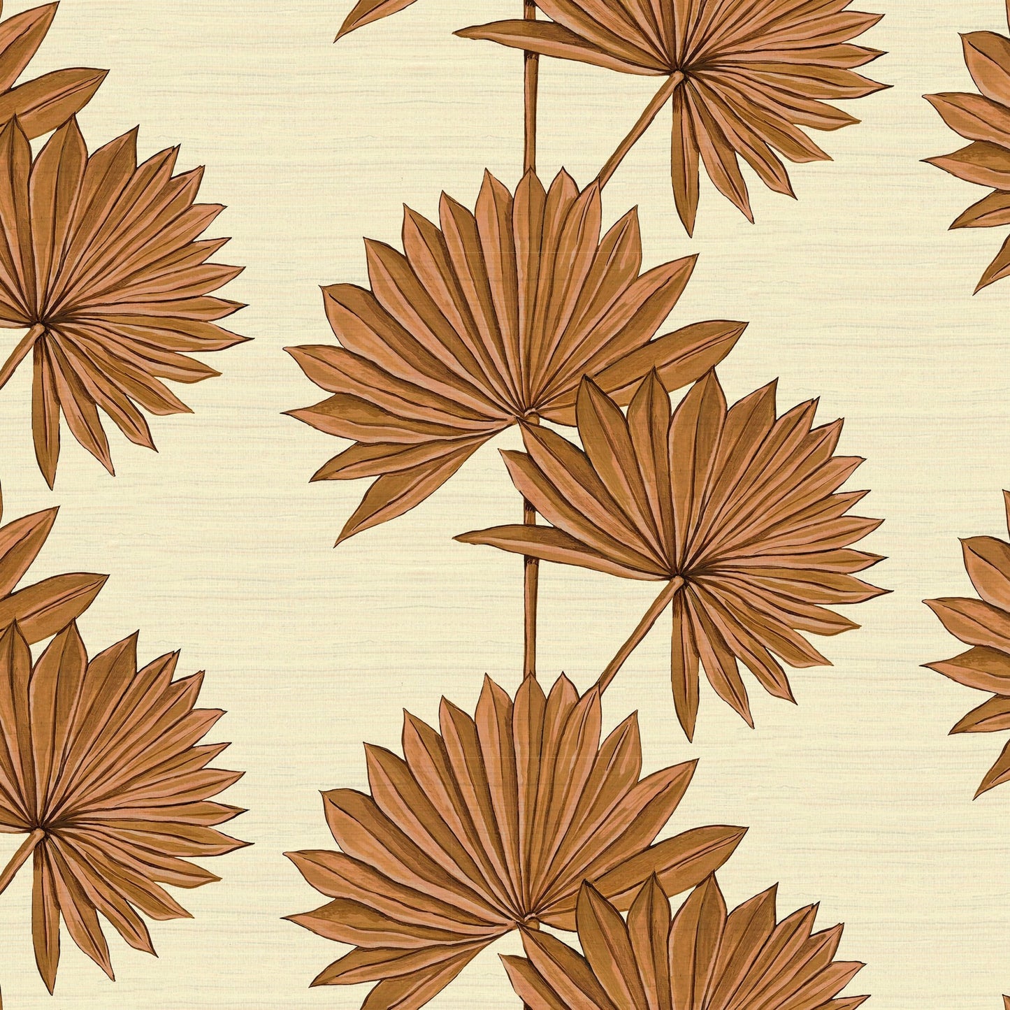 Palmetto Wallpaper - Caramel - Wear The Walls - PACB894170 - Premier Wallcovering