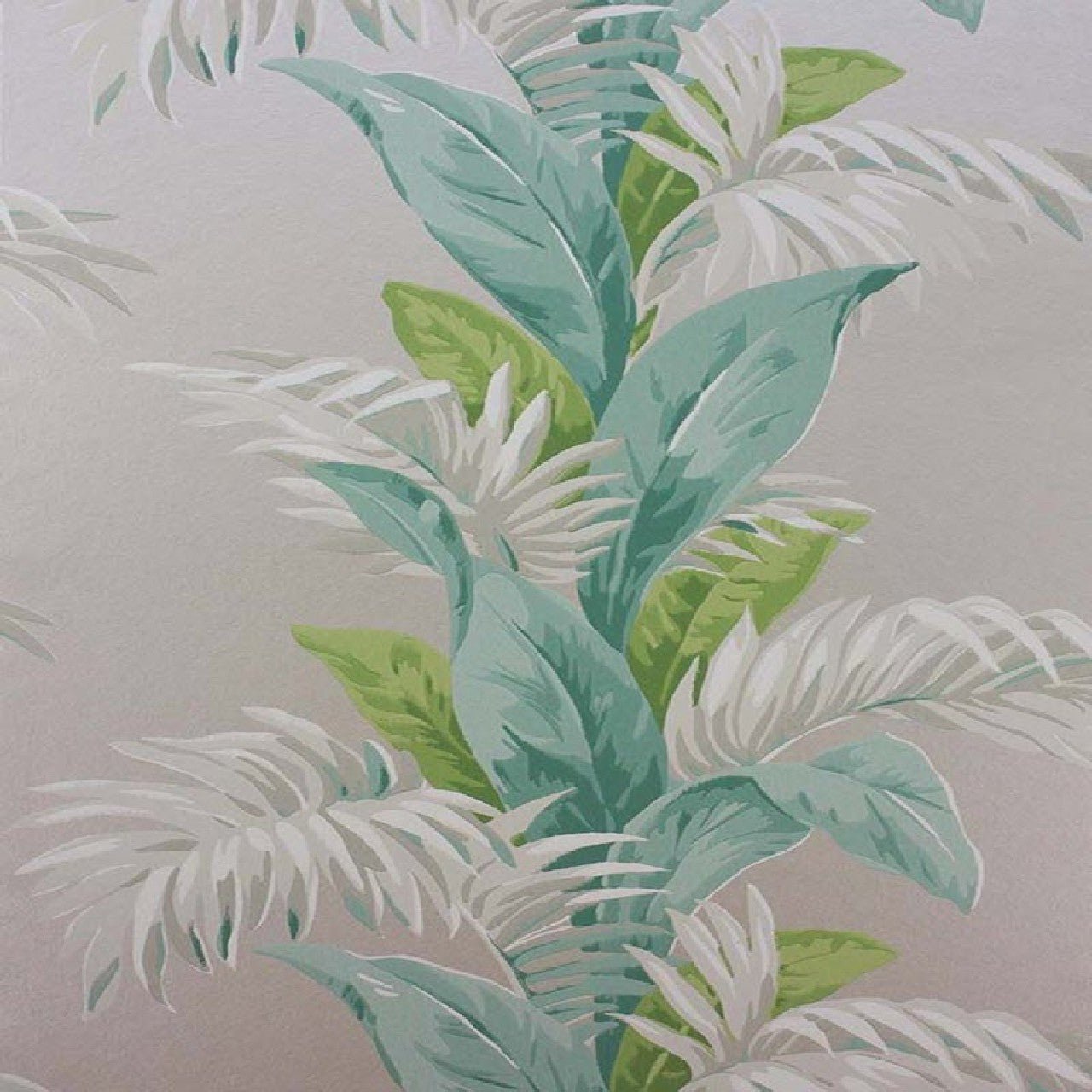 Palmetto Wallpaper - Teal/Green - Nina Campbell - NCW4274-02 - Premier Wallcovering