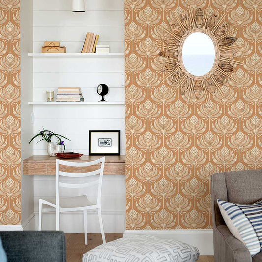 Palmier Wallpaper - Spice - A Street Prints - FD26423 - Premier Wallcovering
