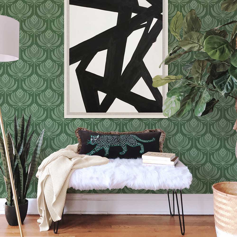 Palmier Wallpaper - Green - A Street Prints - FD26426 - Premier Wallcovering
