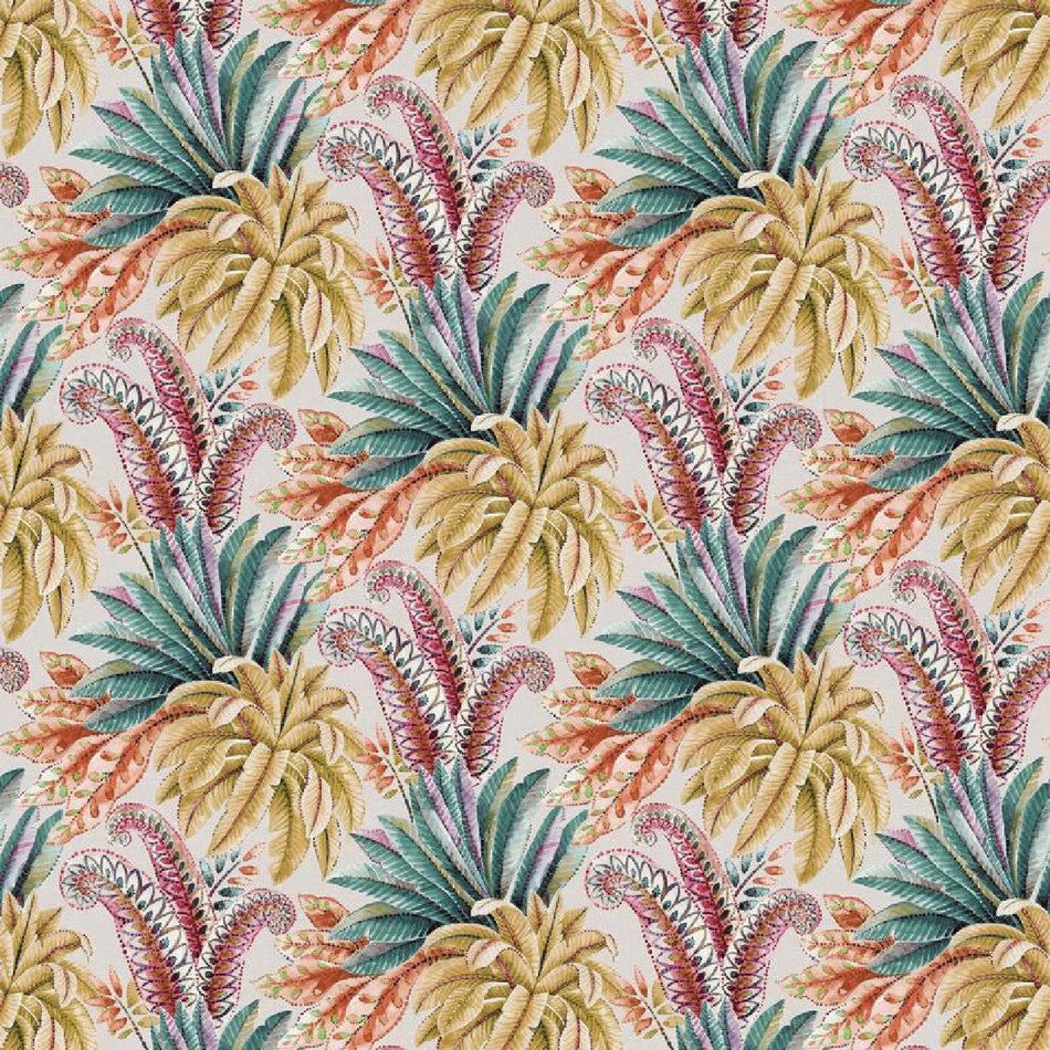 Paloma Wallpaper - Emerald/Fuchsia - Osborne & Little - W7614-03 - Premier Wallcovering