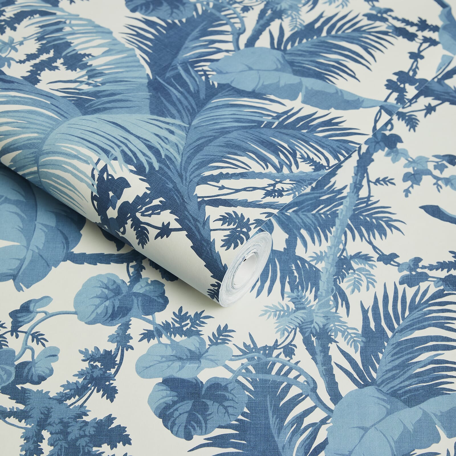 Pampas Wallpaper - Off - White & Cerulean - House of Hackney - 1 - WA - PAM - DI - W&C - XXX - Premier Wallcovering