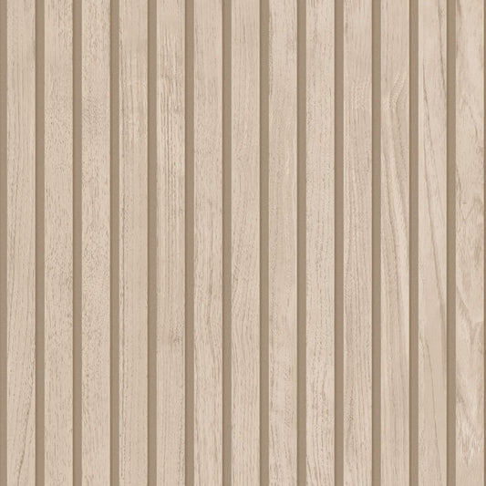Panacea Wood Slats Wallpaper - Natural - Belgravia - 1162 - Premier Wallcovering