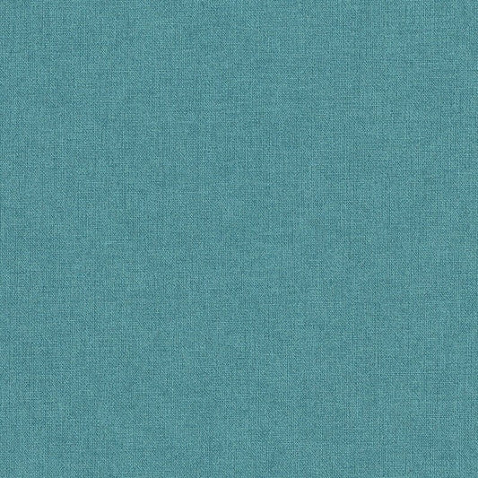 Panama Plain Linen Effect Wallpaper - Teal - Grandeco - A51020 - Premier Wallcovering