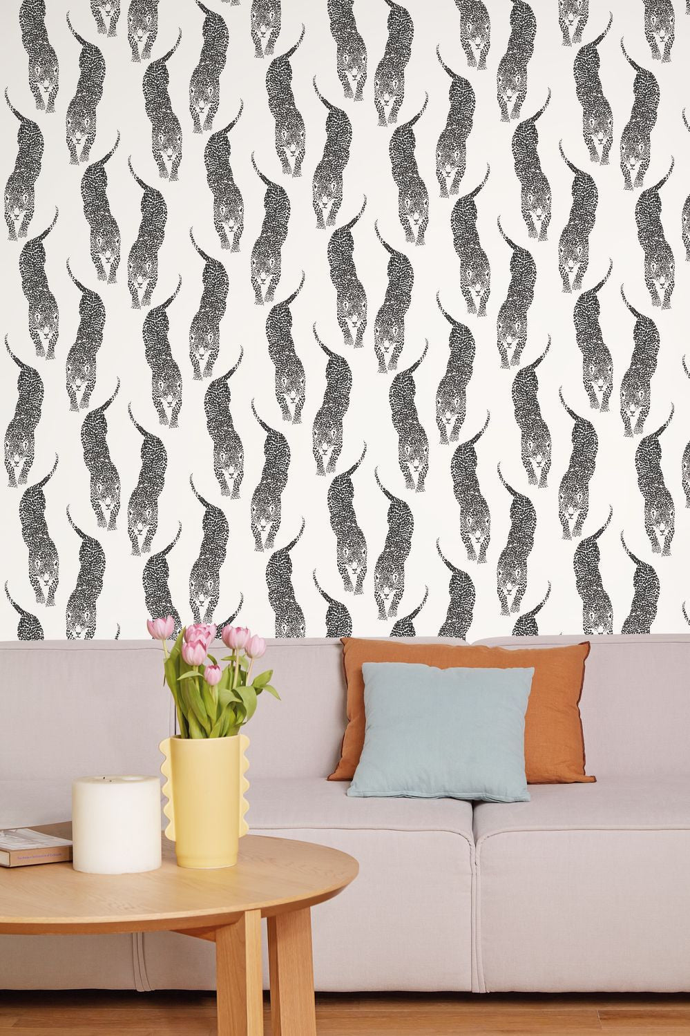 Panthera Wallpaper - Blanc Noir - Caselio - 104920995 - Premier Wallcovering