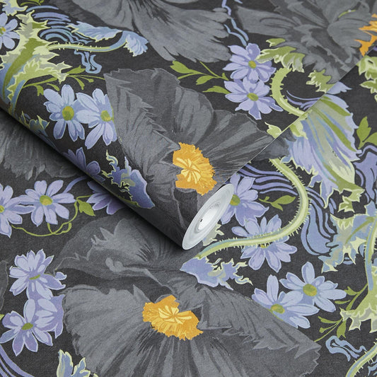Papavera Wallpaper - House of Hackney - 1 - WA - PAV - DI - NOI - XXX - Premier Wallcovering