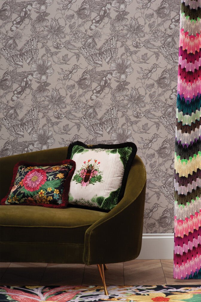 Papillon Wallpaper - Mochi - Timorous Beasties - BTN/PAP/TXMT/02 - Premier Wallcovering