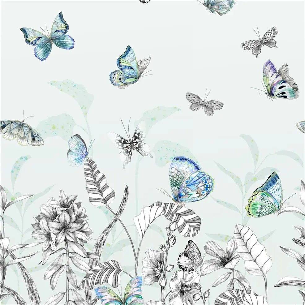 Papillons Wallpaper - Eau De Nil - Designers Guild - PDG1058/02 - Premier Wallcovering