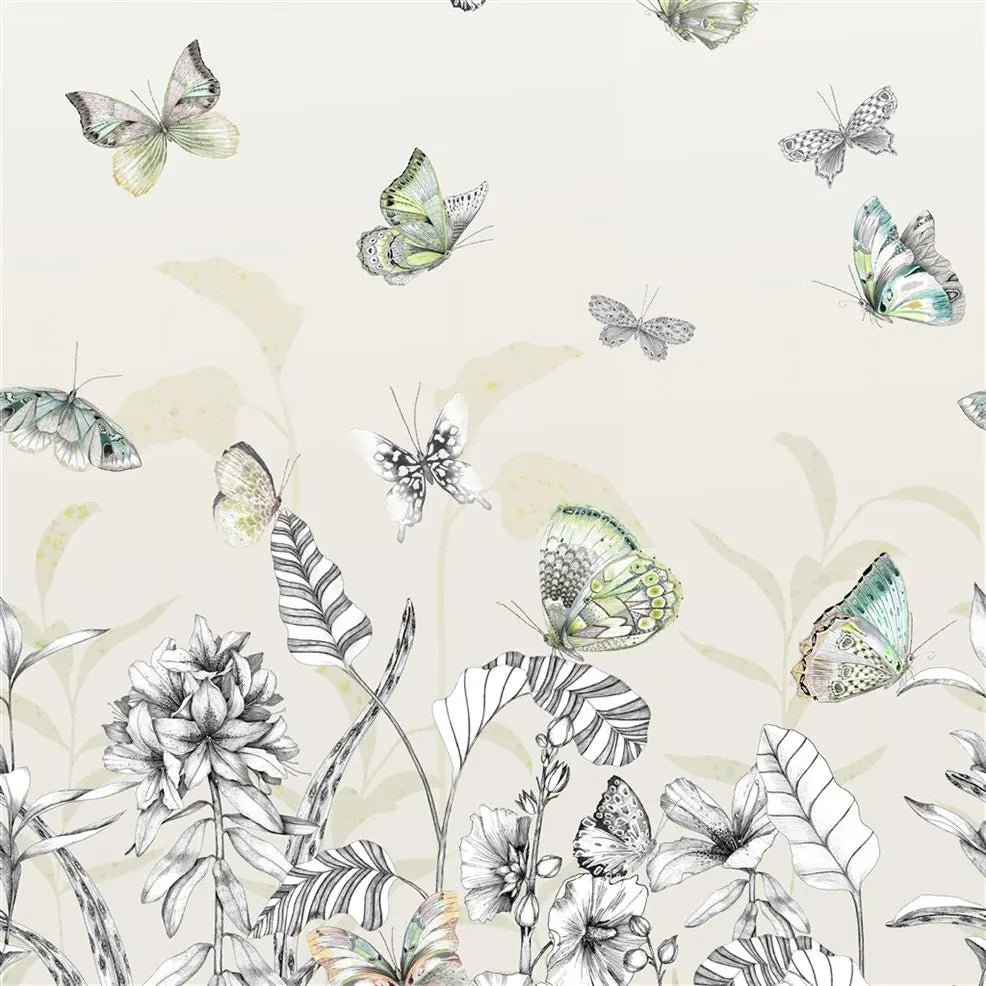 Papillons Wallpaper - Birch - Designers Guild - PDG1058/01 - Premier Wallcovering