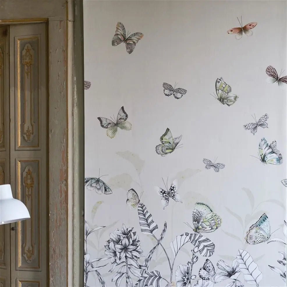 Papillons Wallpaper - Birch - Designers Guild - PDG1058/01 - Premier Wallcovering