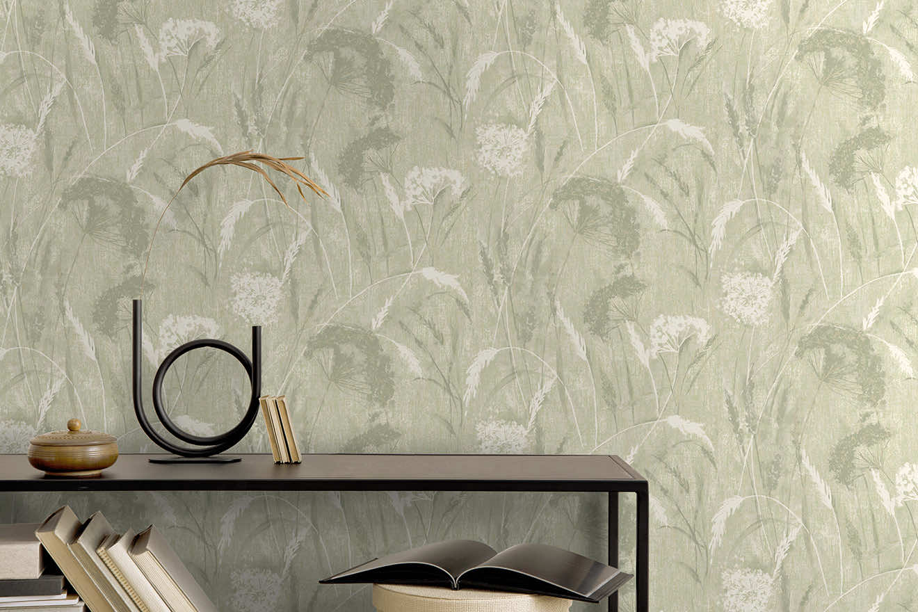 Pappus Wallpaper - Sage - Holden Décor - 75990 - Premier Wallcovering