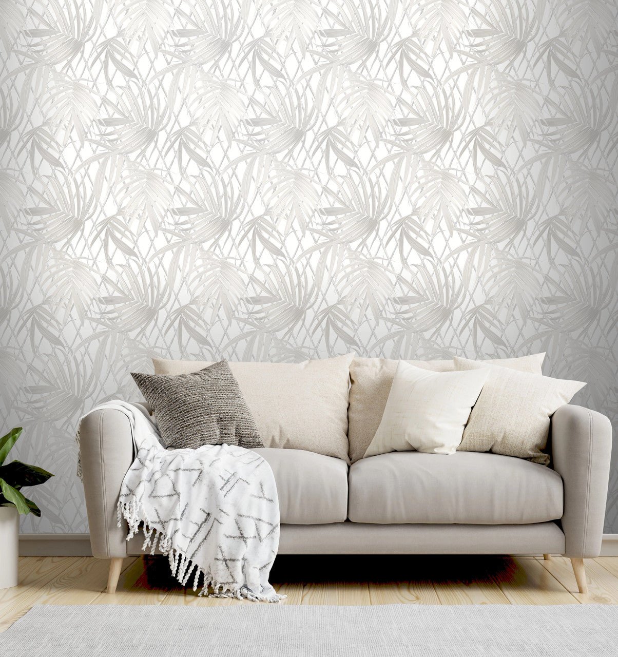 Paradise Palm Vasari Wallpaper - Gold - Rasch - 539578 - Premier Wallcovering