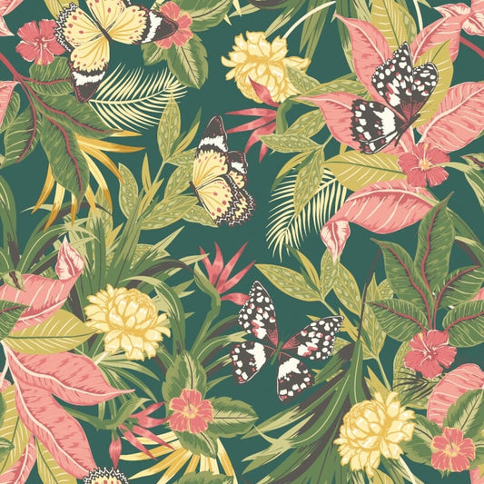 Paradise Wallpaper - Forest Mix - Hoopla Walls - HWA1193W - Premier Wallcovering