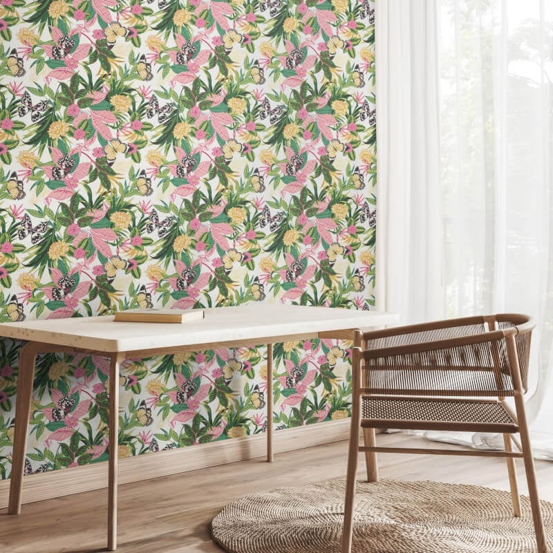 Paradise Wallpaper - Flamingo - Hoopla Walls - HWA1191W - Premier Wallcovering