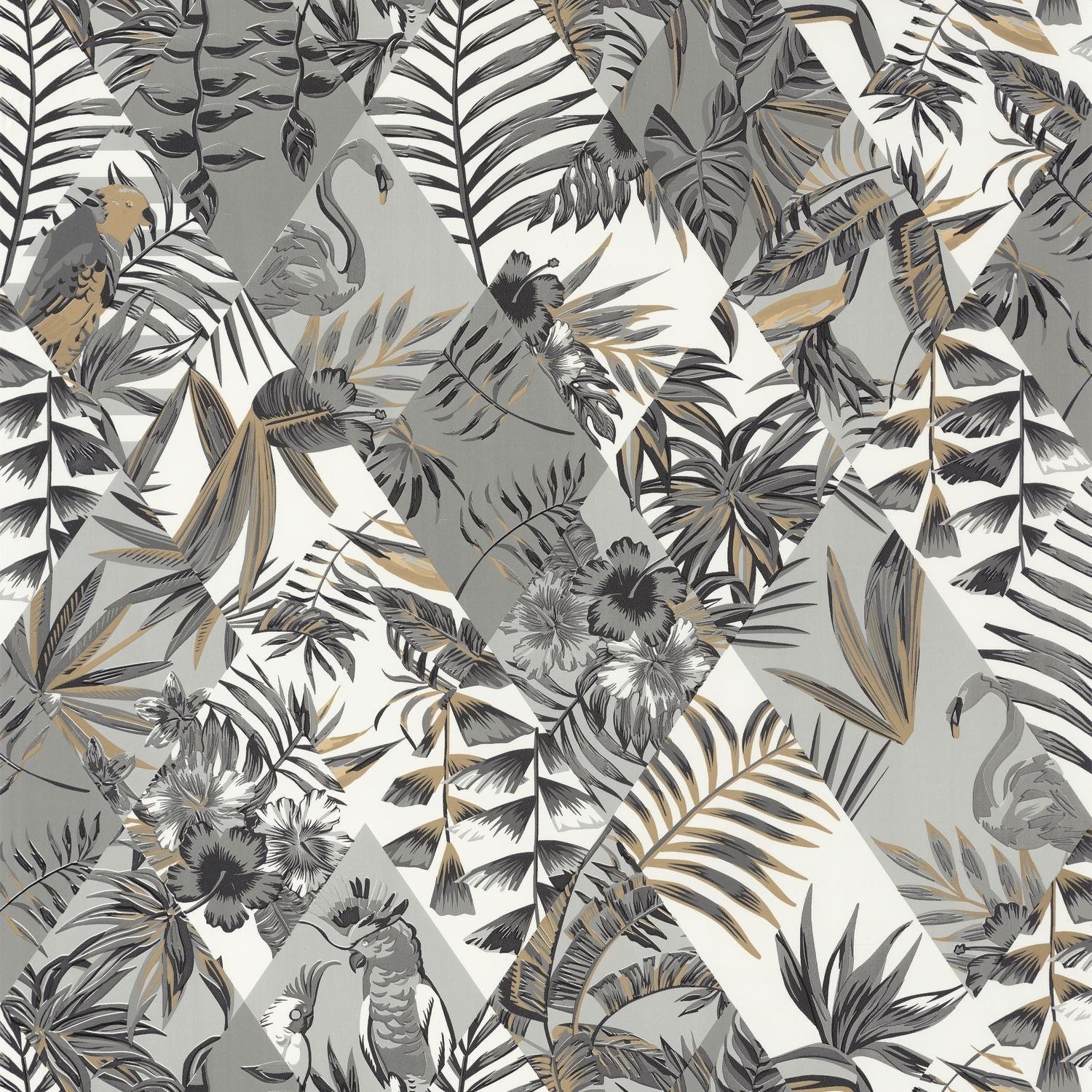 Paradise Wallpaper - Noir - Caselio - 101169092 - Premier Wallcovering