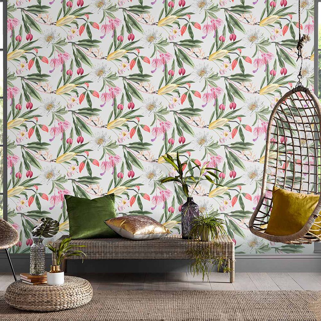 Paradise Wallpaper - Chalk - Graham & Brown - 107600 - Premier Wallcovering