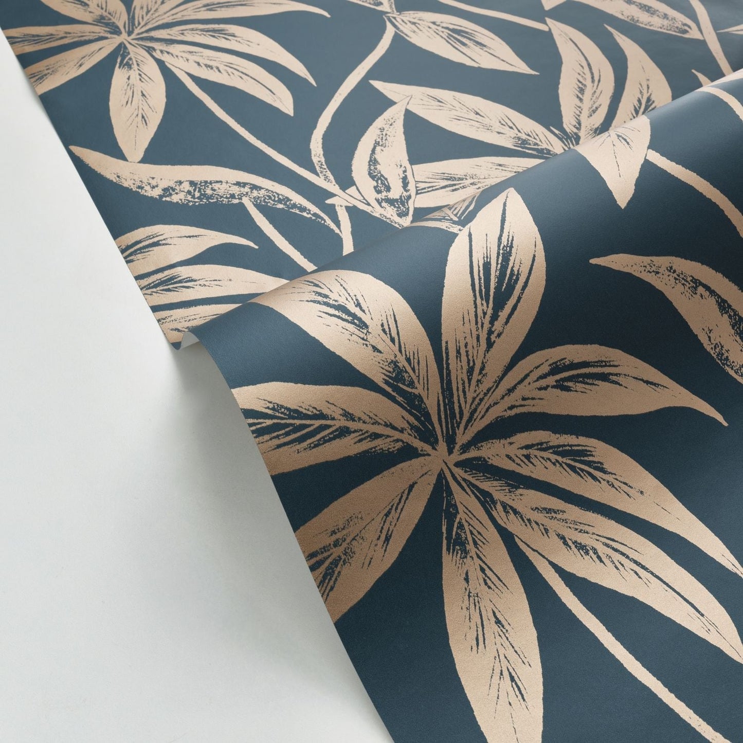 Paradisio Wallpaper - Bleu Nuit - Caselio - 103706060 - Premier Wallcovering