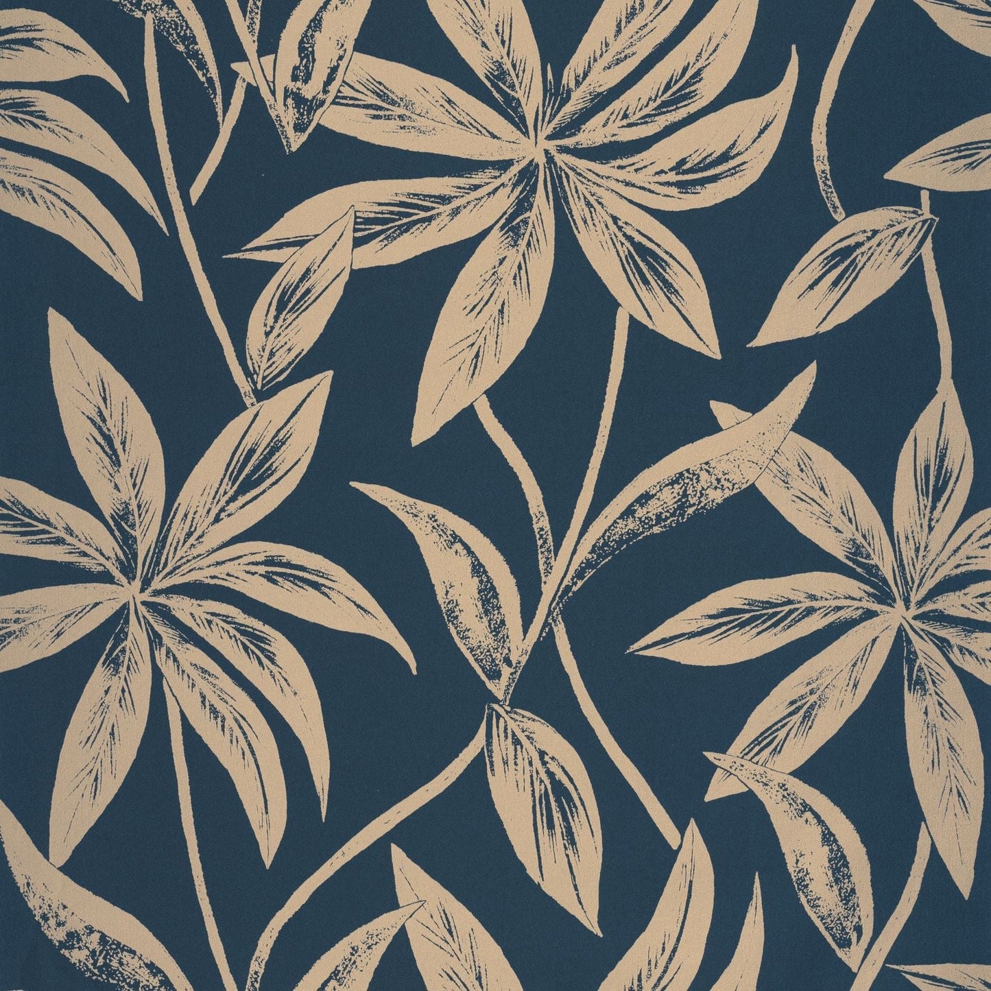 Paradisio Wallpaper - Bleu Nuit - Caselio - 103706060 - Premier Wallcovering